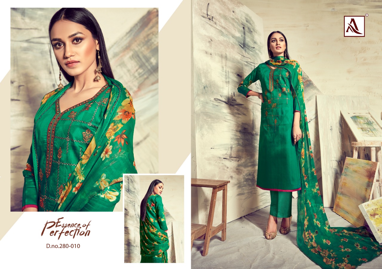 alok suits sareena colorful fancy collection of salwaar suits