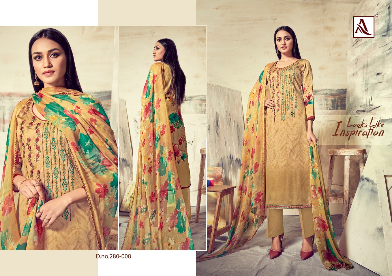 alok suits sareena colorful fancy collection of salwaar suits