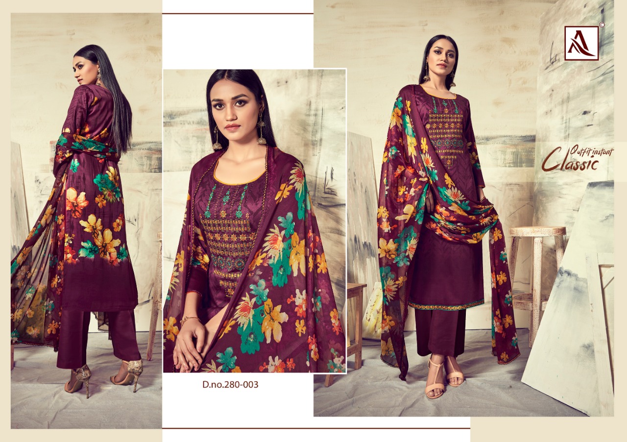 alok suits sareena colorful fancy collection of salwaar suits