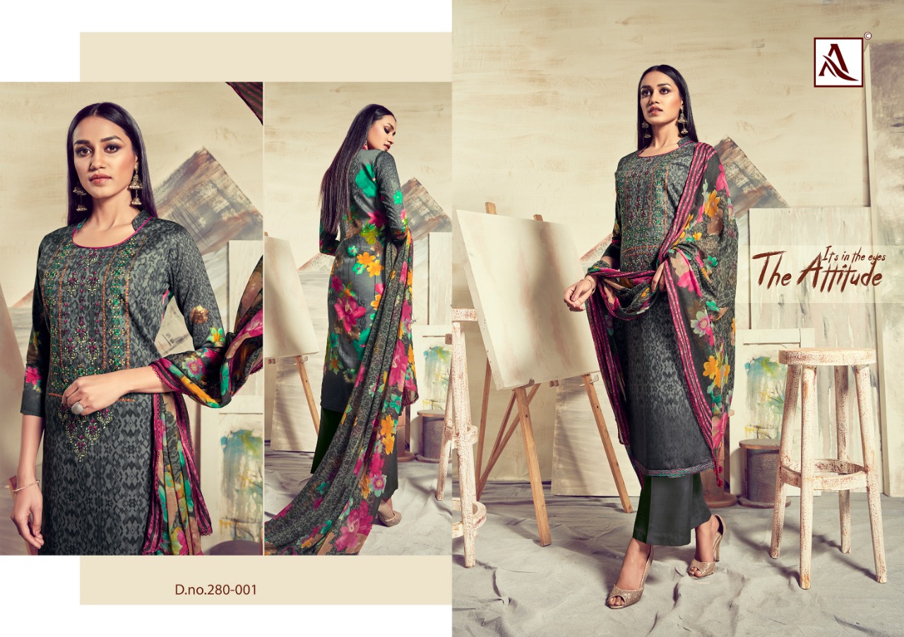 alok suits sareena colorful fancy collection of salwaar suits