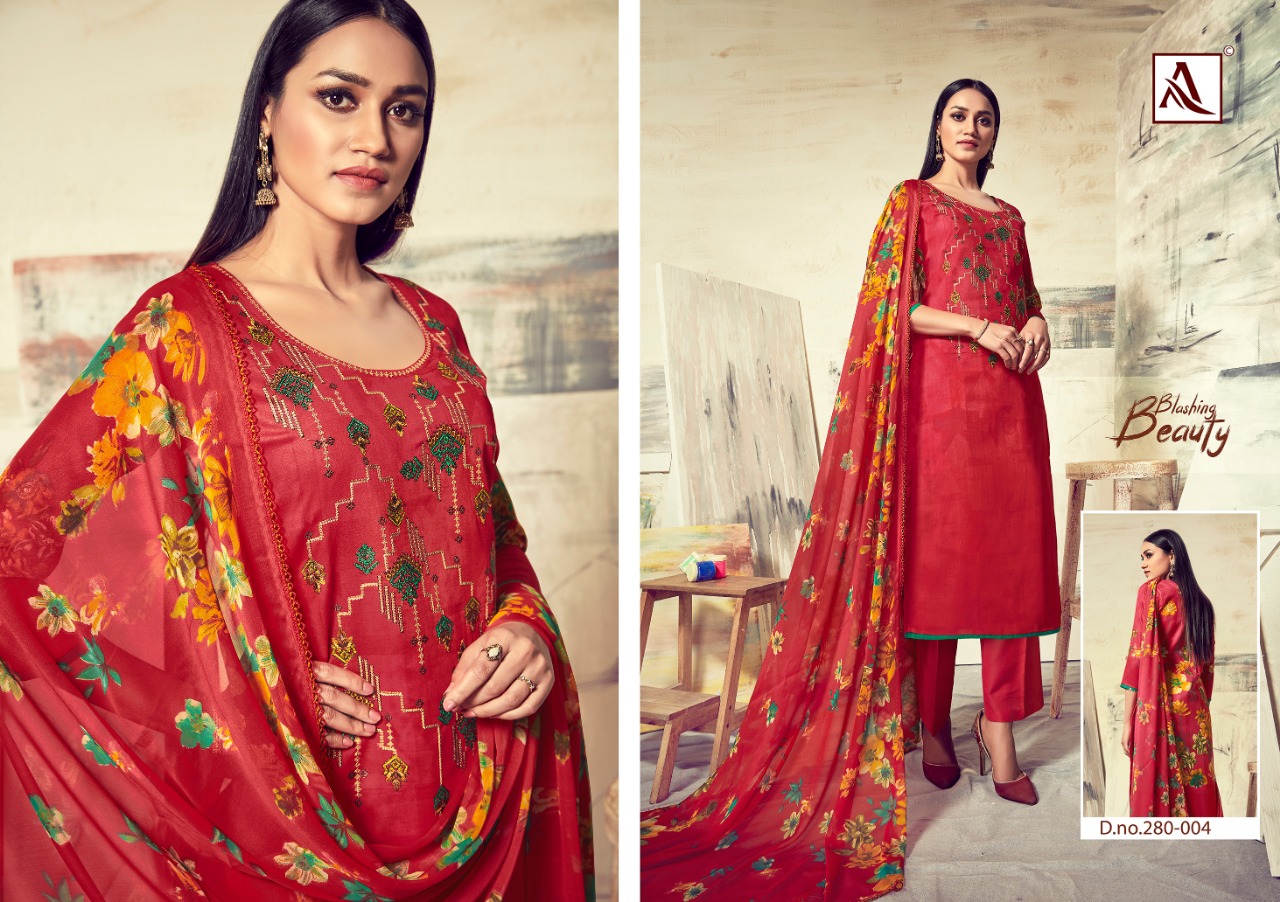 alok suits sareena colorful fancy collection of salwaar suits