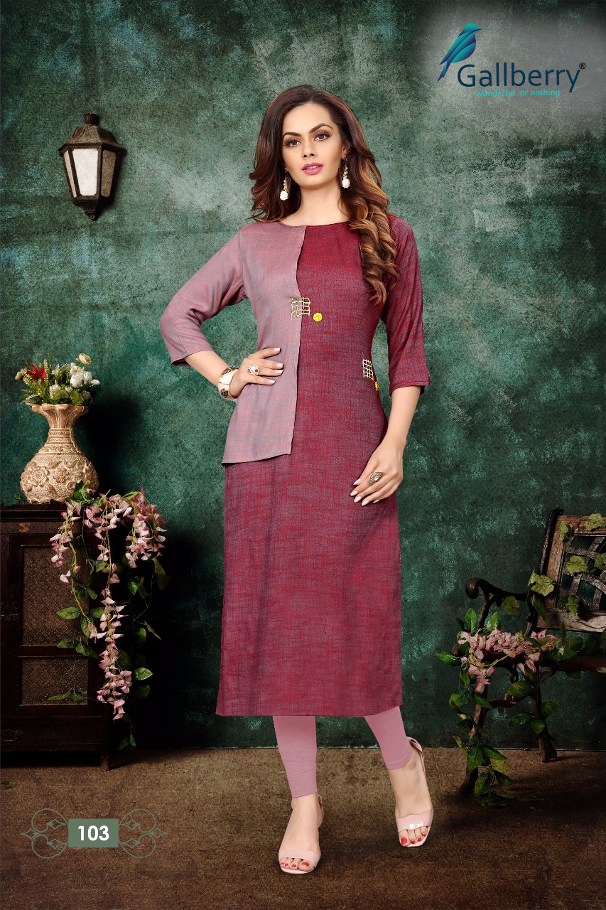 gallberry aarna colorful fancy kurtis catalog at reasonable rate