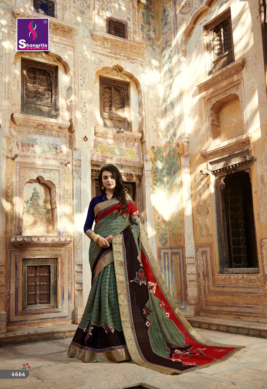 Shangrila kanjivaram silk vol 12 beautiful printed sarees collection