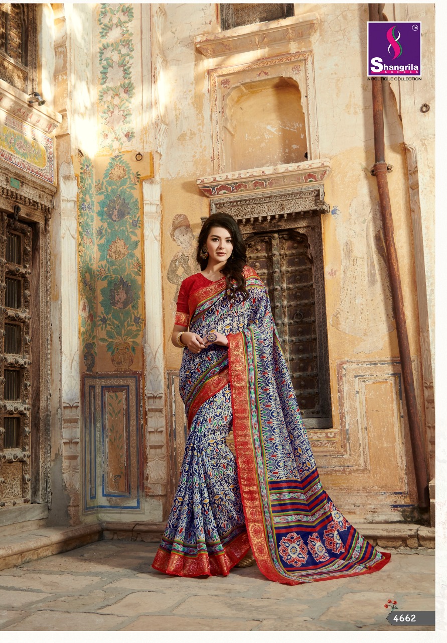 Shangrila kanjivaram silk vol 12 beautiful printed sarees collection