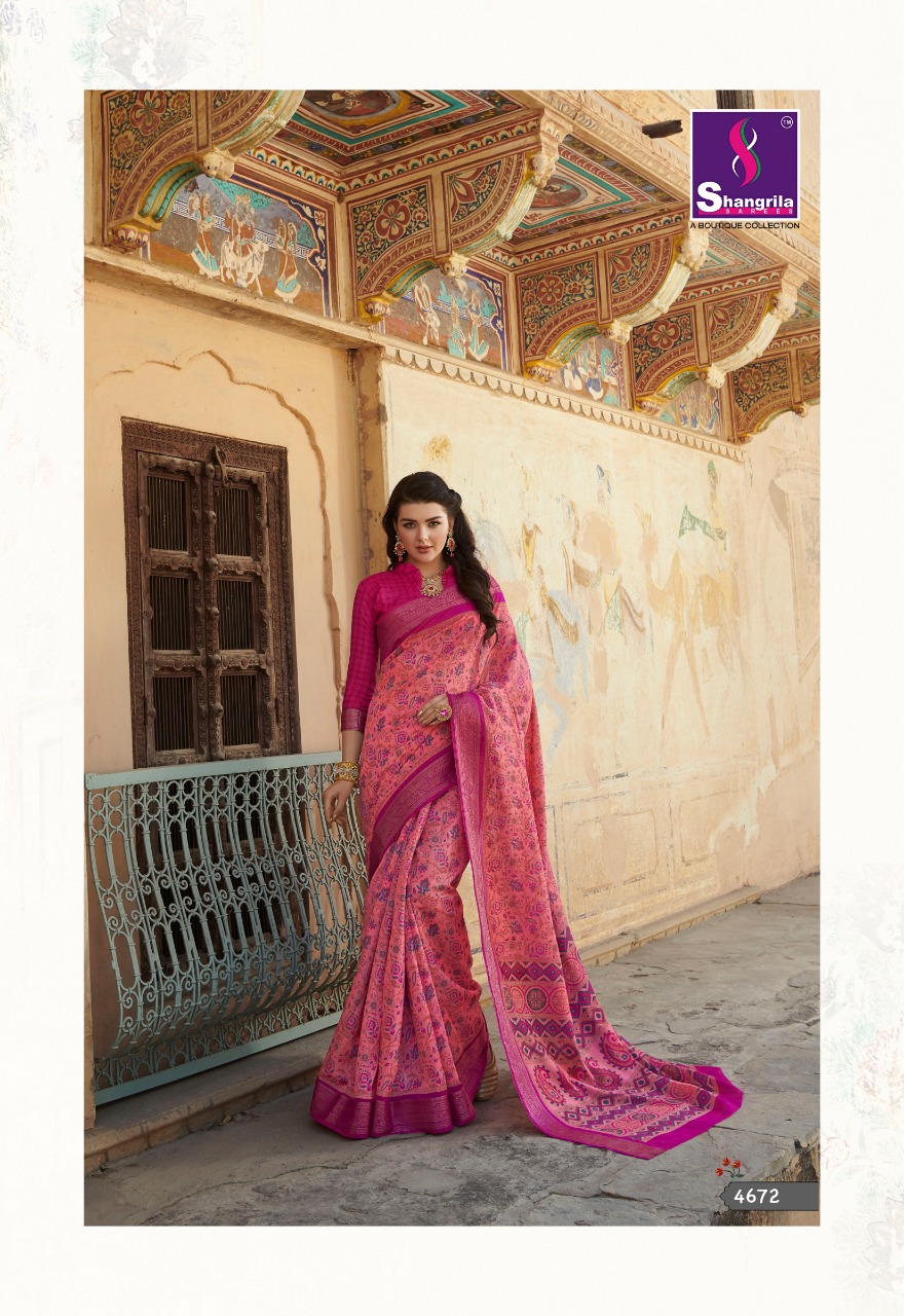 Shangrila kanjivaram silk vol 12 beautiful printed sarees collection