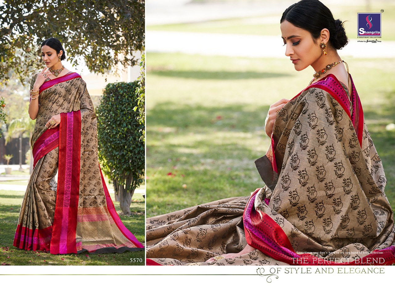 shangrila vibhavari colorful fancy collection of sarees