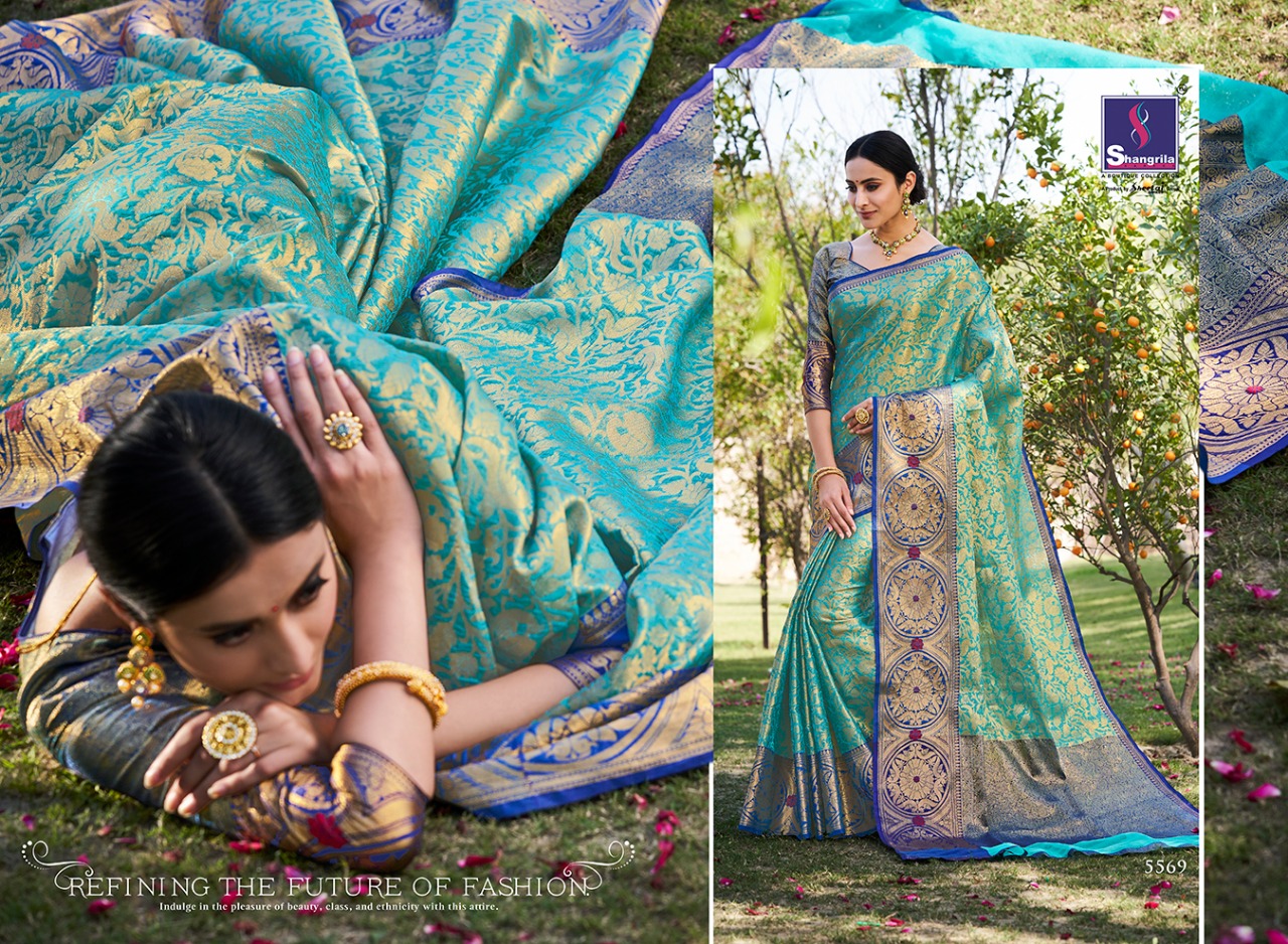 shangrila vibhavari colorful fancy collection of sarees