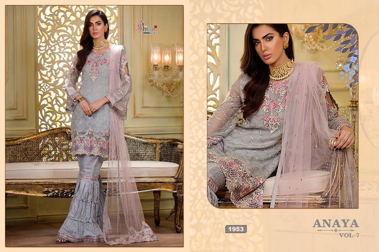 Shree fabs anaya vol 7 georgette salwar kameez collection