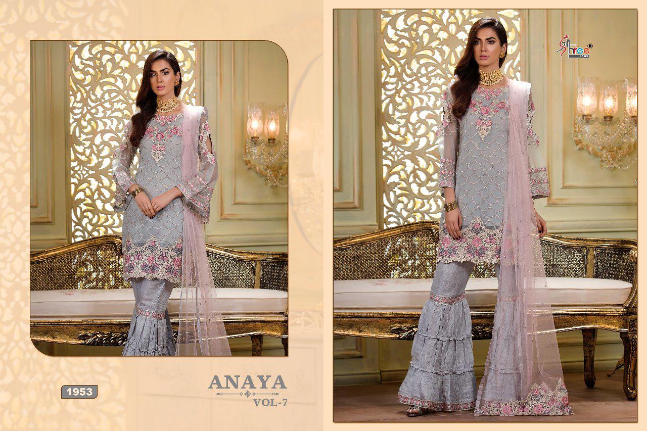 Shree fabs anaya vol 7 georgette salwar kameez collection