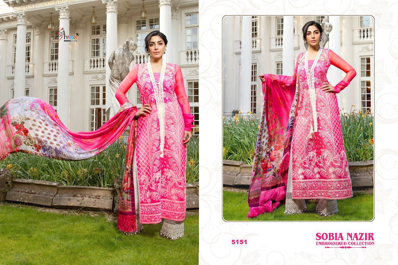 Shree fabs sobia nazir embroidered Karachi work collection