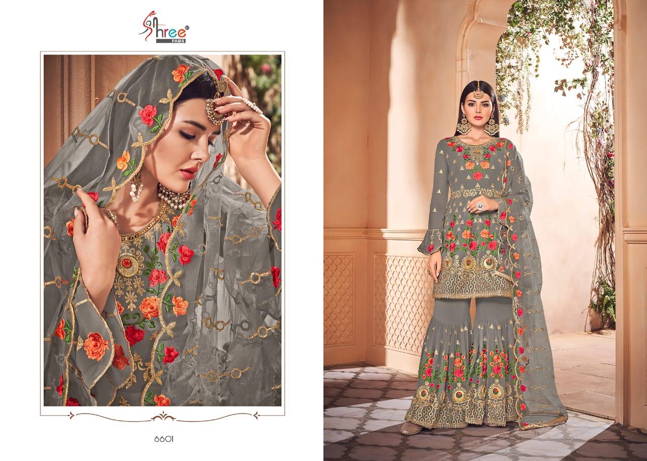 Shree fabs shehnai Exclusive heavy embroidered georgette salwar kameez collection