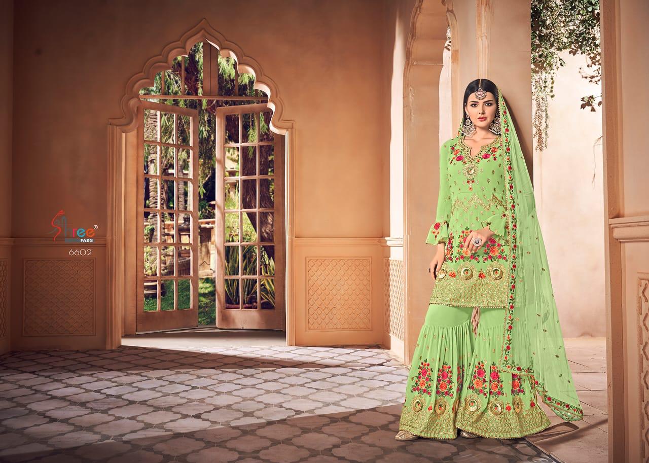 Shree fabs shehnai Exclusive heavy embroidered georgette salwar kameez collection