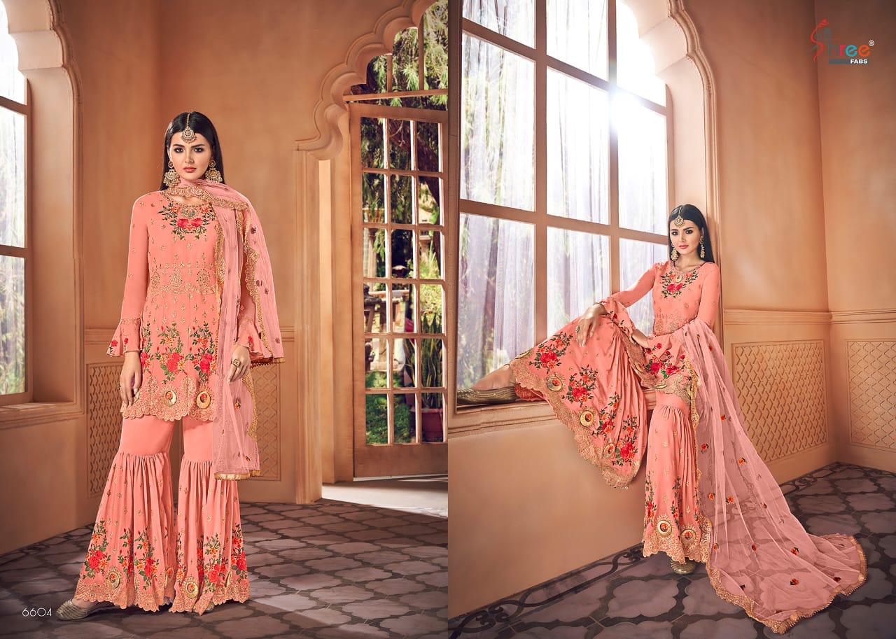 Shree fabs shehnai Exclusive heavy embroidered georgette salwar kameez collection