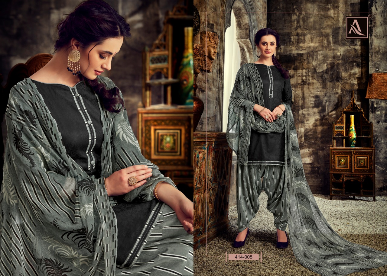 Alok suit Noor e Patiyala beautiful collection of Punjabi Salwar suit