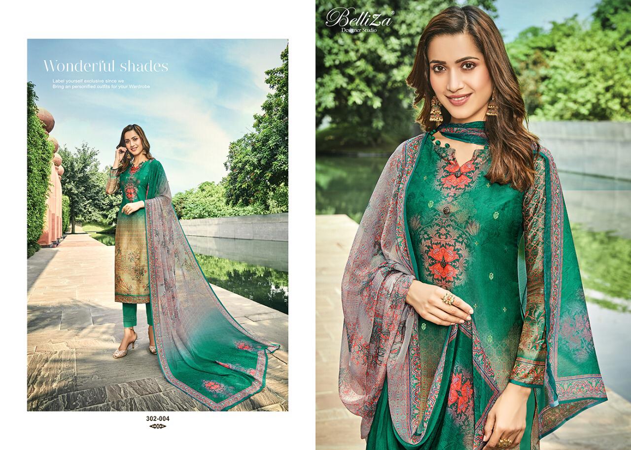 Belliza designer studio parina silk salwar kameez collection wholsaler