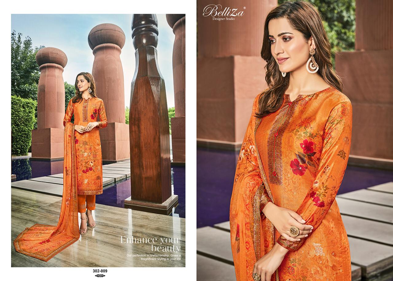 Belliza designer studio parina silk salwar kameez collection wholsaler