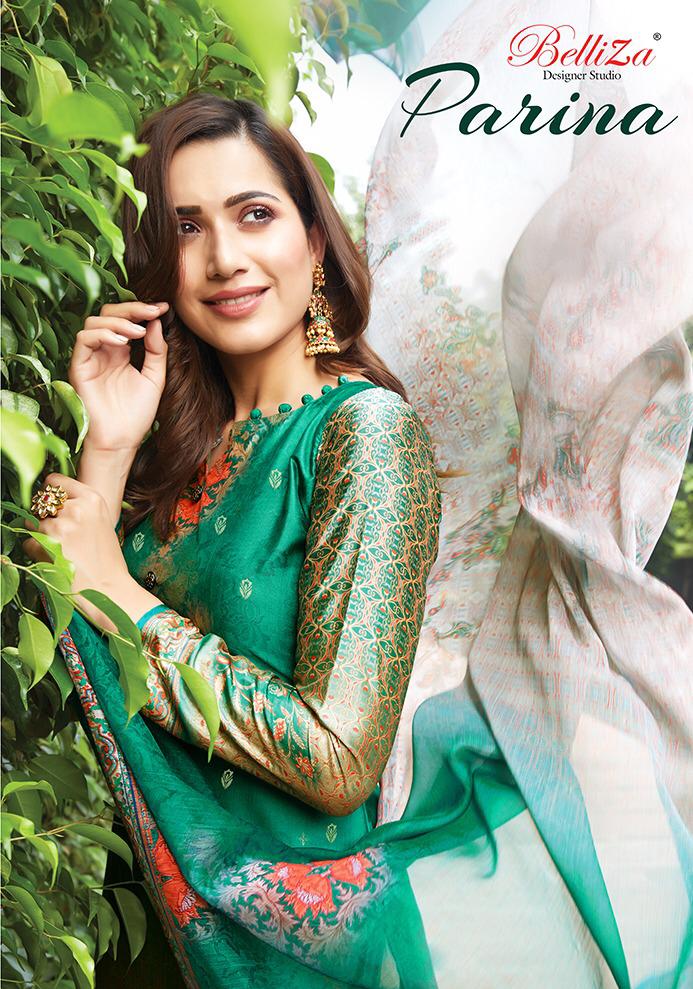 Belliza designer studio parina silk salwar kameez collection wholsaler