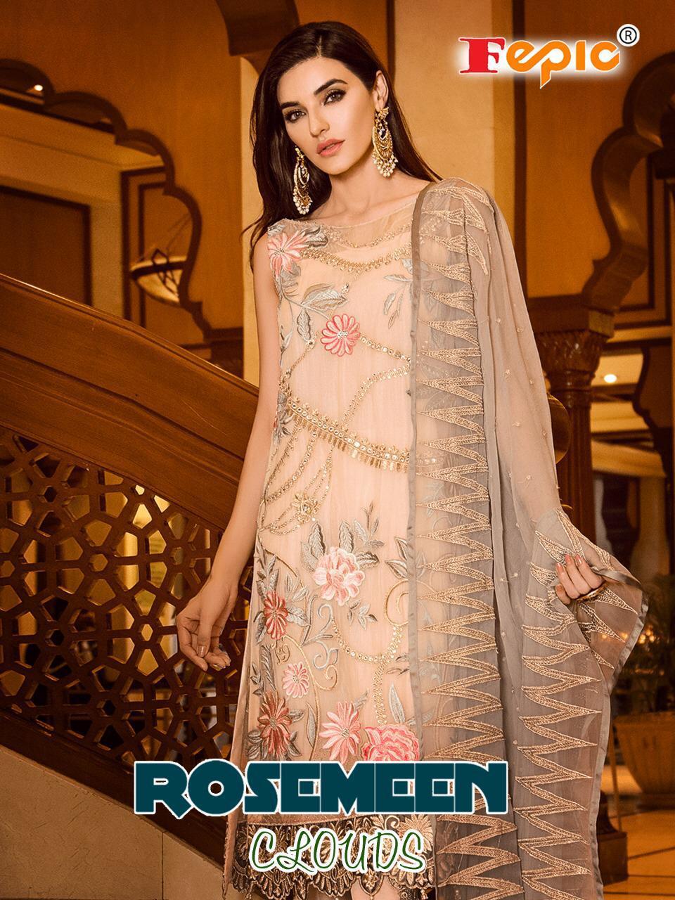 FEPIC Rosemeen Clouds 61006 Salwar Kameez Georgette Net Singles