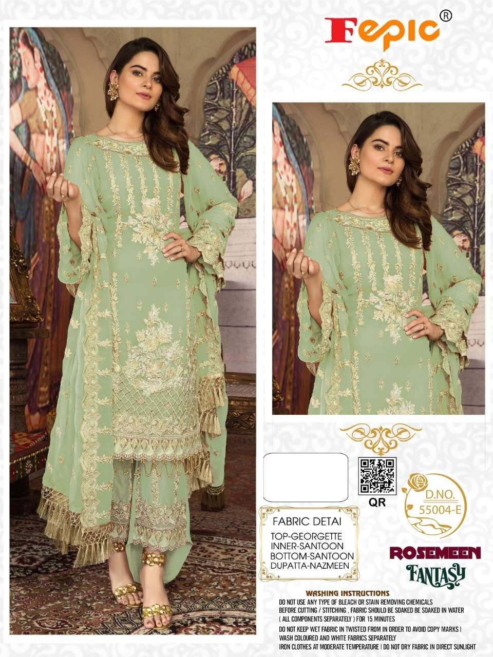 FEPIC rosemeen 55004 E Salwar Kameez Georgette Singles