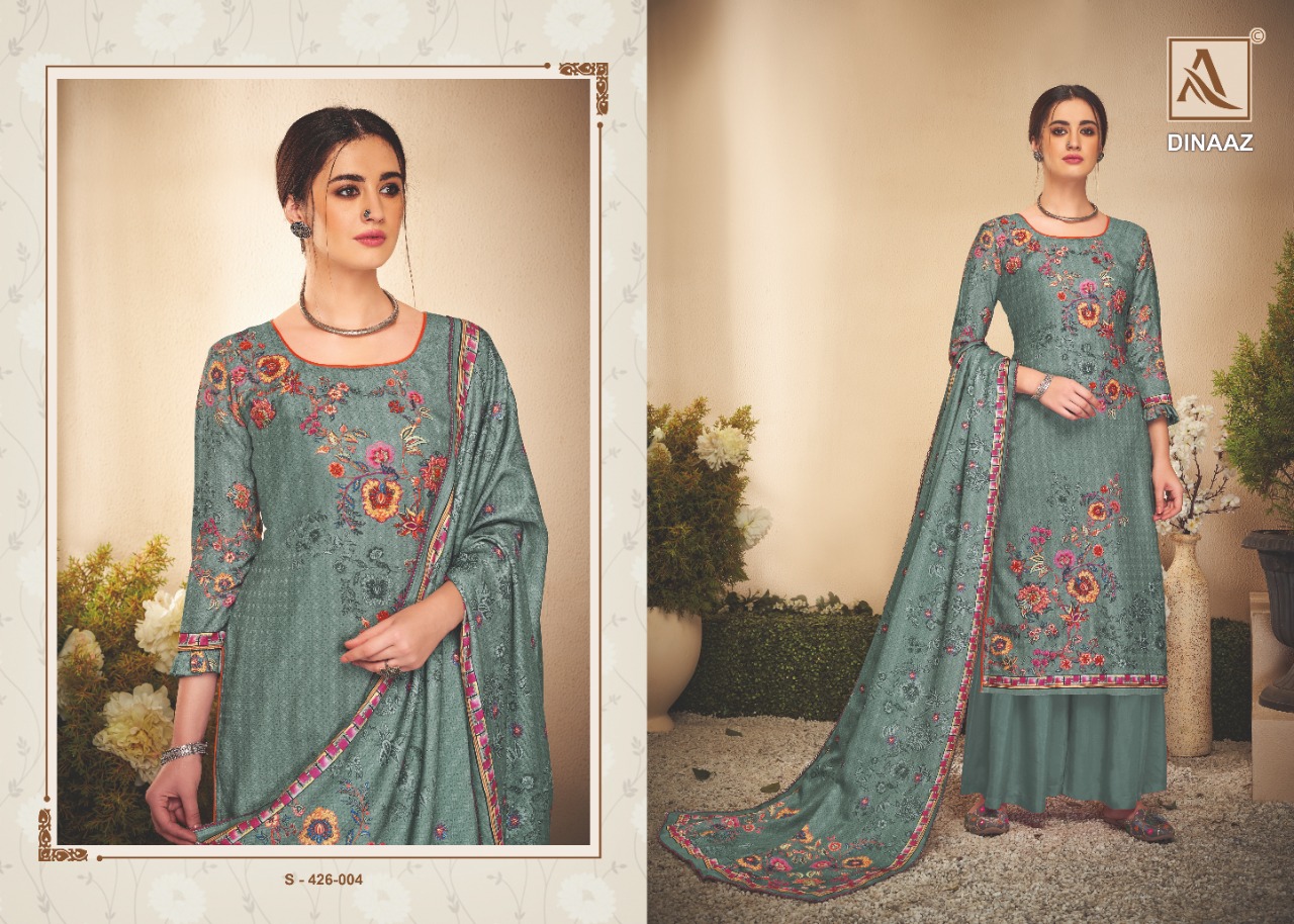 Alok suit dinaaz  elegant look Salwar suits in wholesale prices