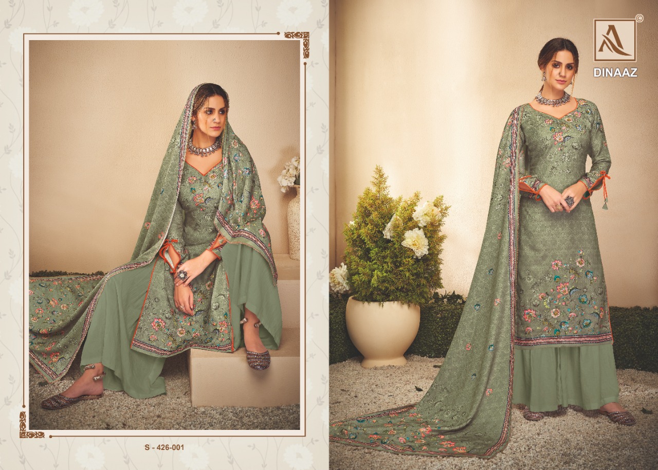 Alok suit dinaaz  elegant look Salwar suits in wholesale prices