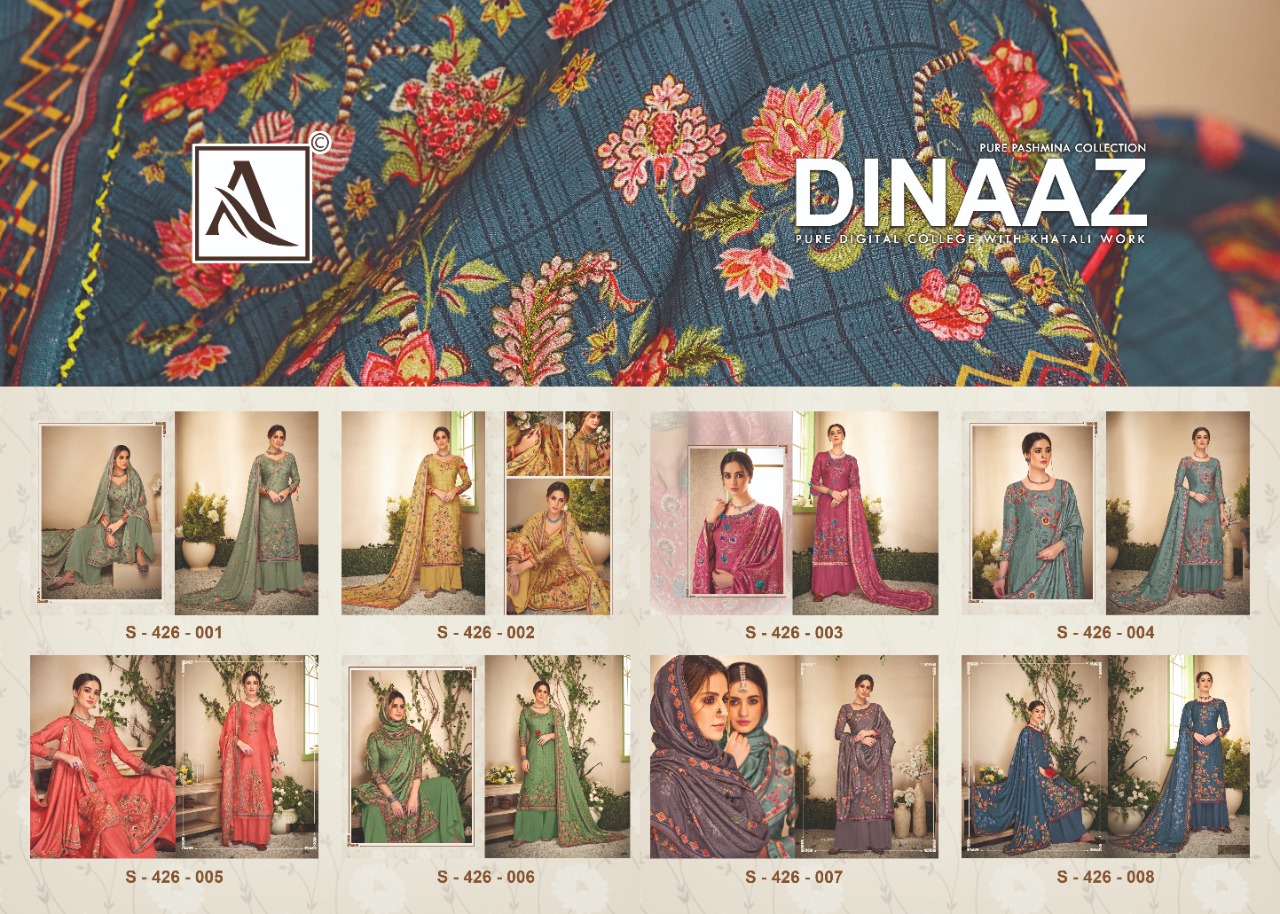 Alok suit dinaaz  elegant look Salwar suits in wholesale prices