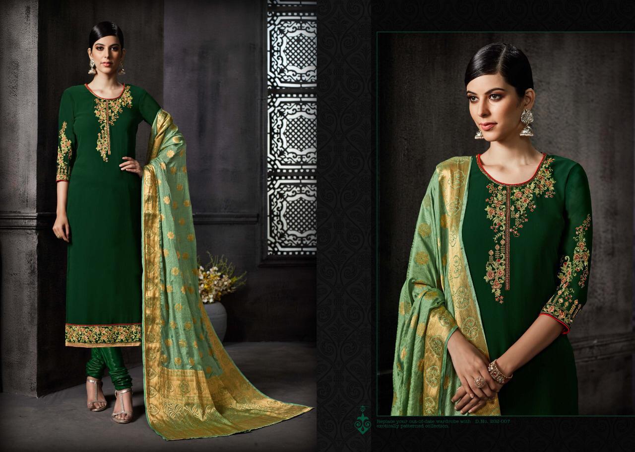 Belliza designer studio sangini embroidered dress Material collection