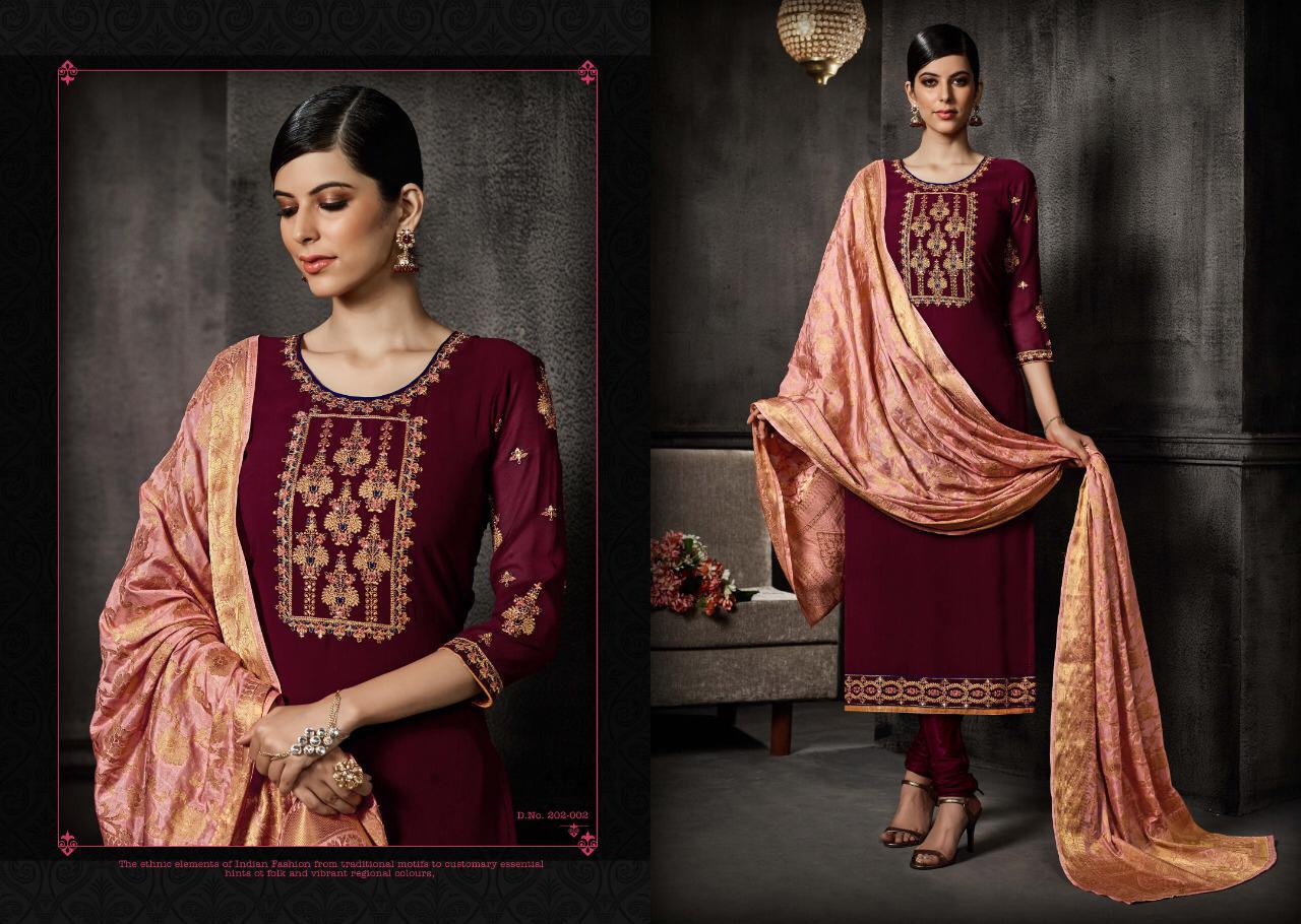 Belliza designer studio sangini embroidered dress Material collection