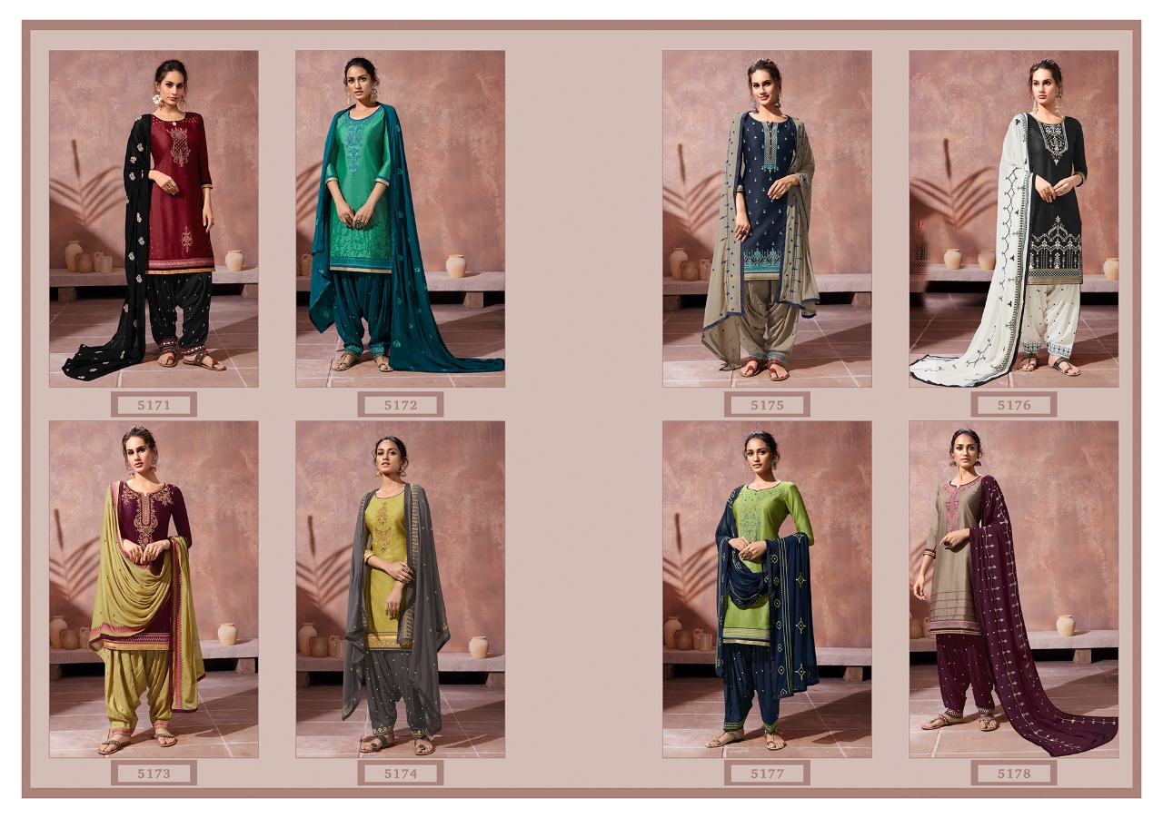 Kessi fabrics patiala house vol 73 patiala dress Material collection