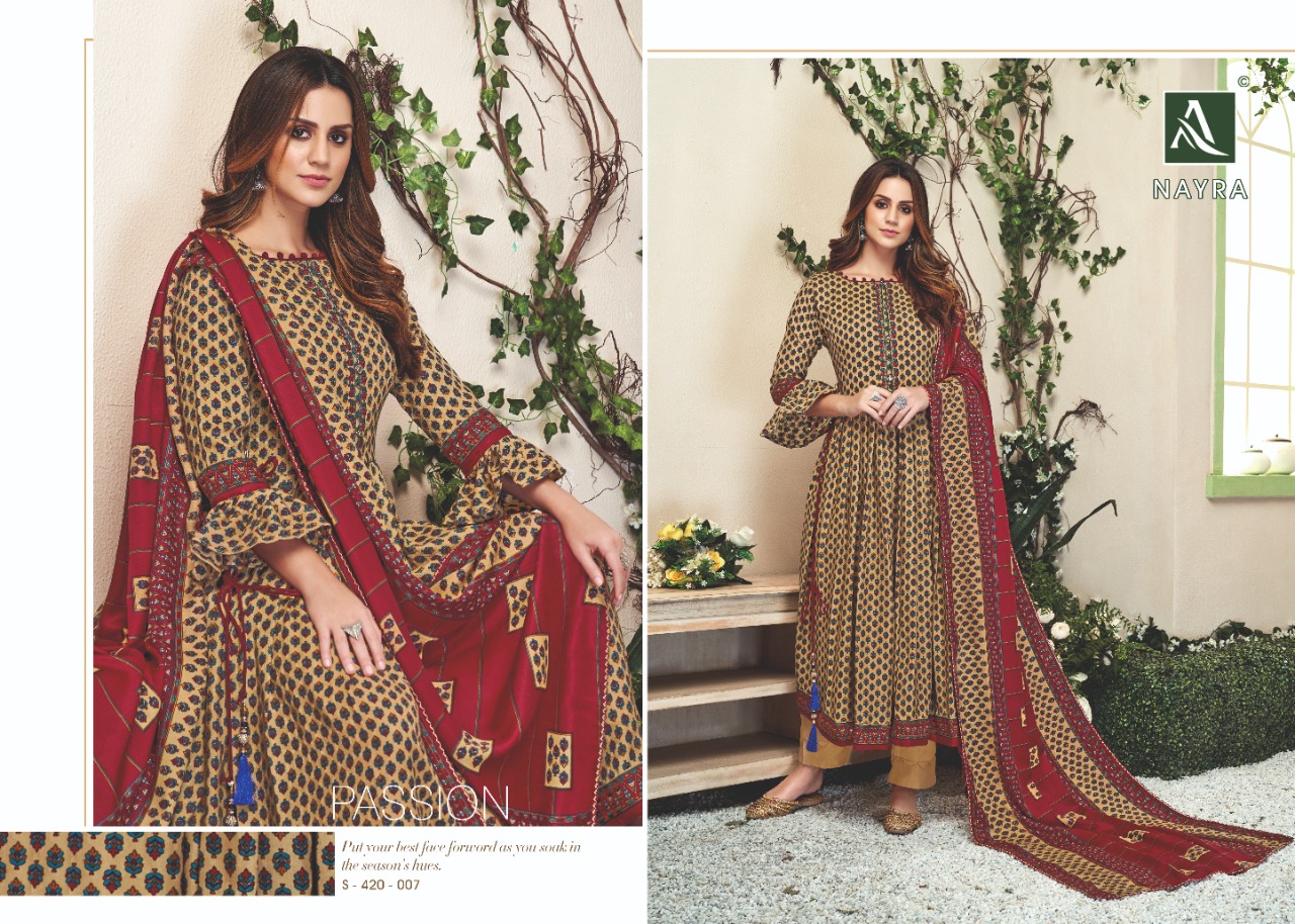 Alok suit Nayra classy catchy look salwar suits in wholesale prices