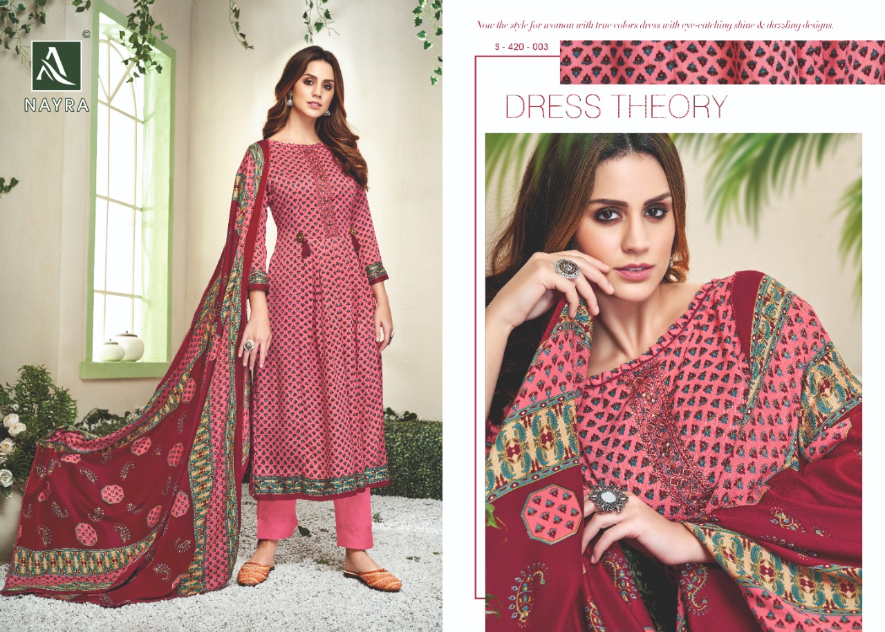 Alok suit Nayra classy catchy look salwar suits in wholesale prices