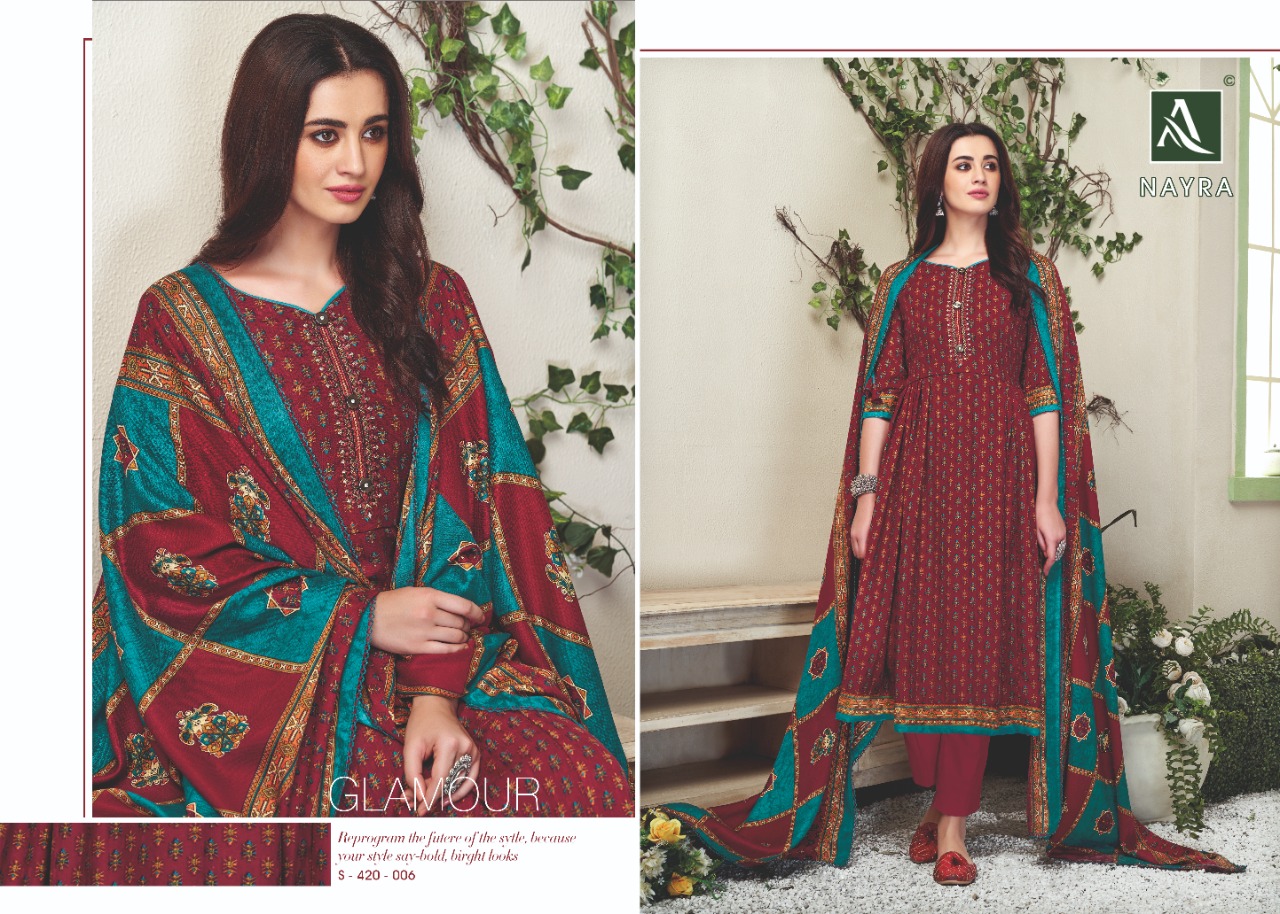 Alok suit Nayra classy catchy look salwar suits in wholesale prices