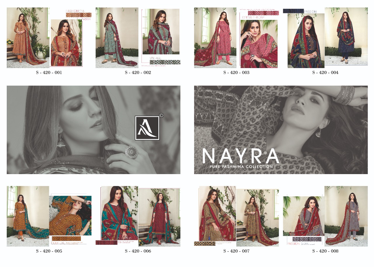 Alok suit Nayra classy catchy look salwar suits in wholesale prices