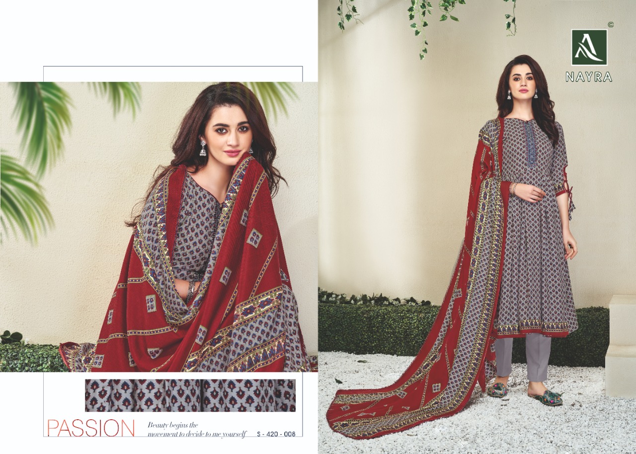 Alok suit Nayra classy catchy look salwar suits in wholesale prices