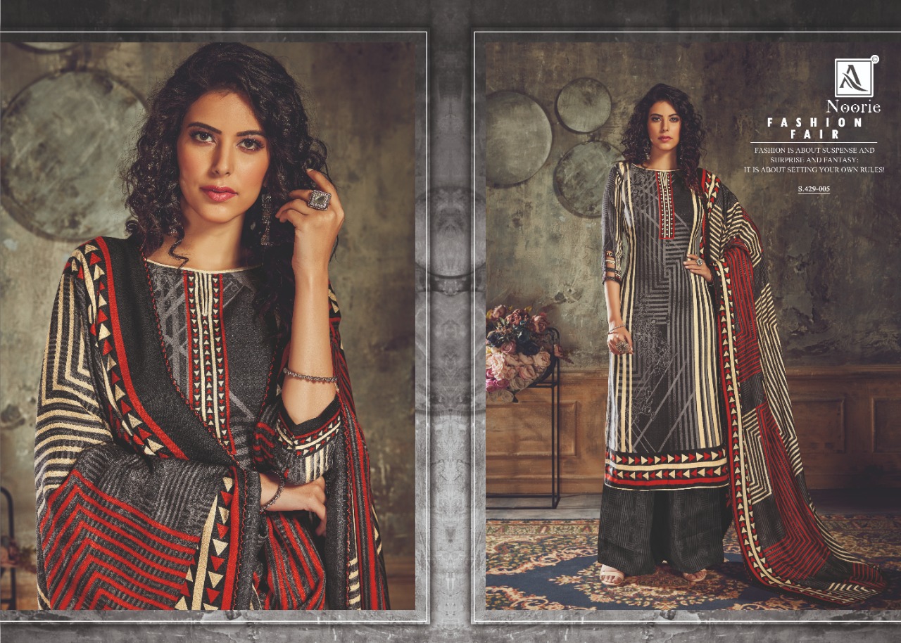 Alok Suit noorie charming look beautifully designed pashmina dress material In attractive price