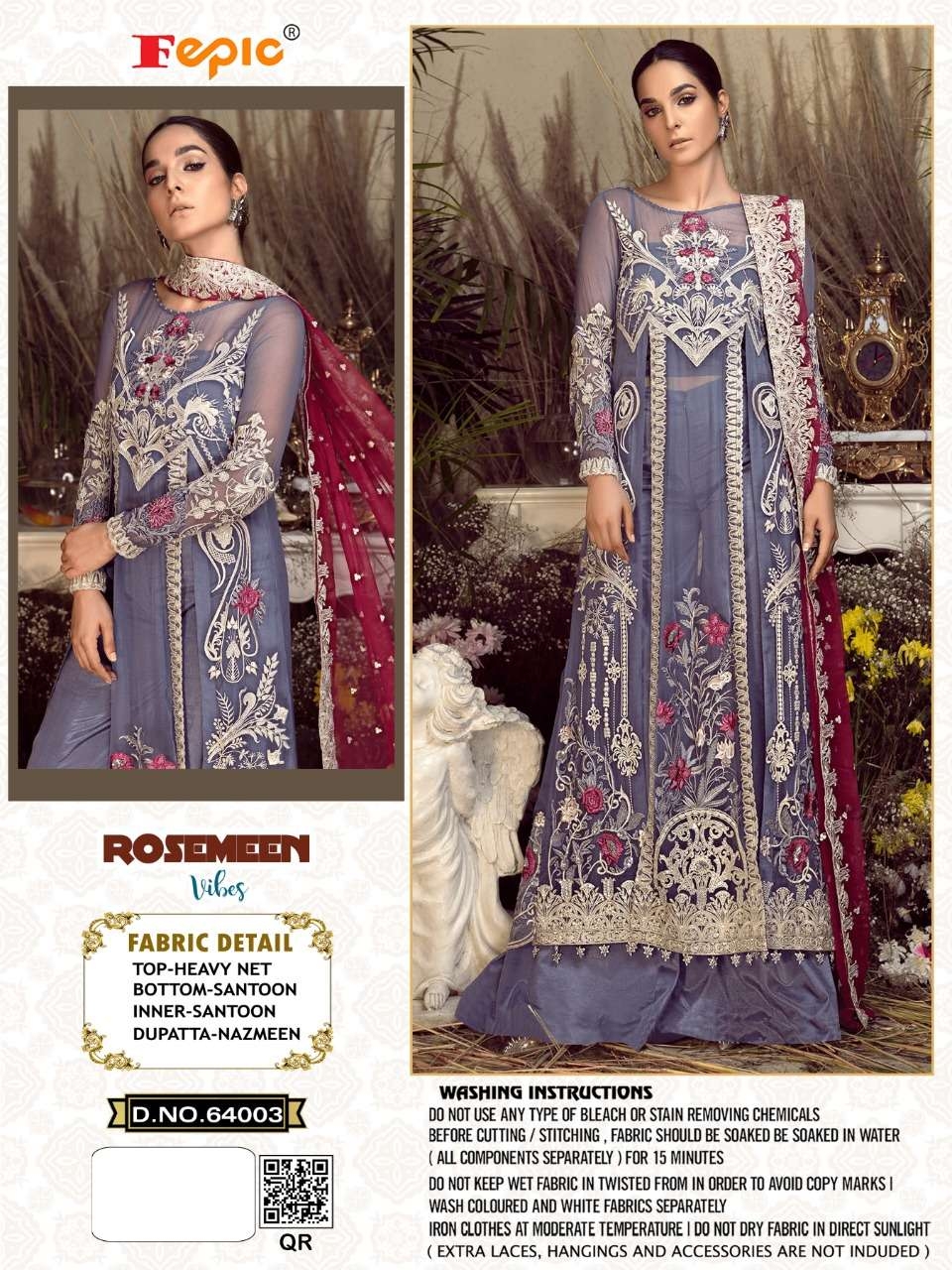 FEPIC Rosemeen vibes 64003 Salwar Kameez Georgette Net Singles