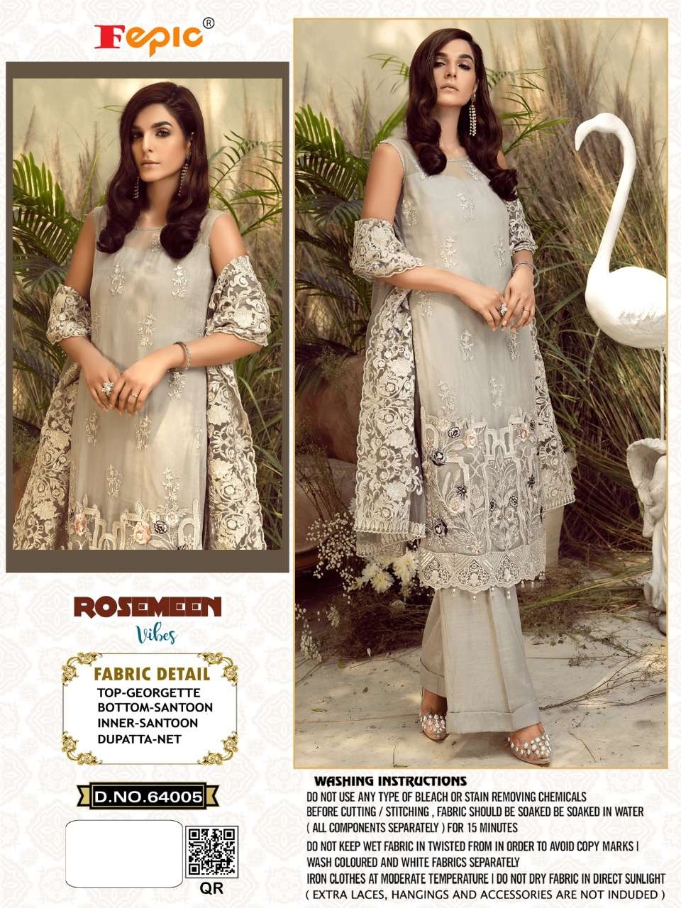 FEPIC Rosemeen vibes 64005 Salwar Kameez Georgette Net Singles