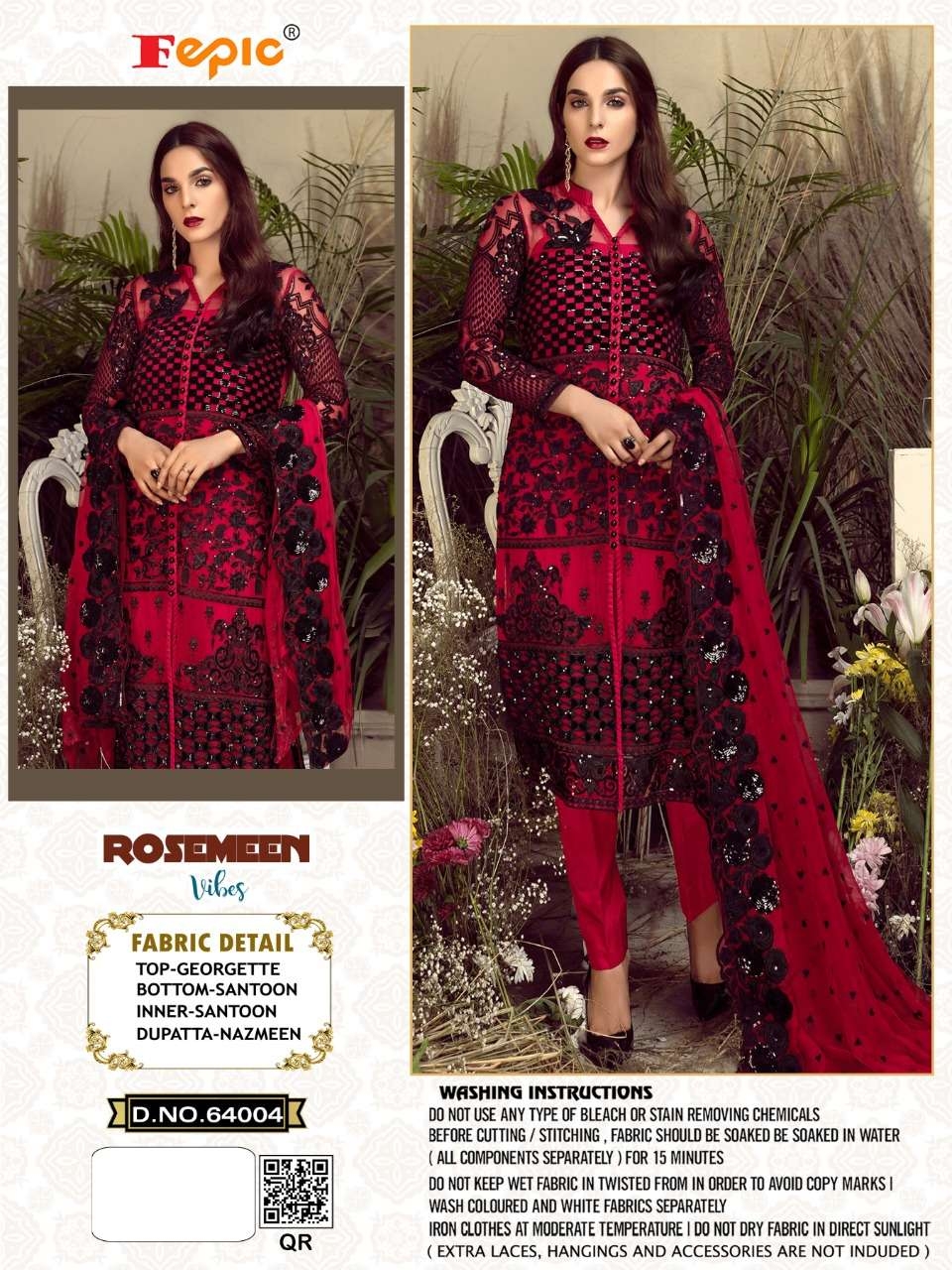 FEPIC Rosemeen vibes 64004 Salwar Kameez Georgette Net Singles