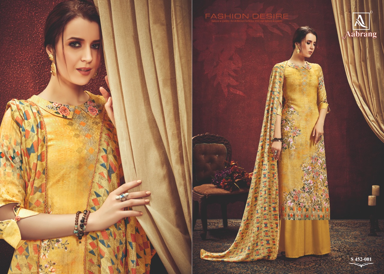 Alok Suit aabrang stunning look beautifully designed Salwar suits