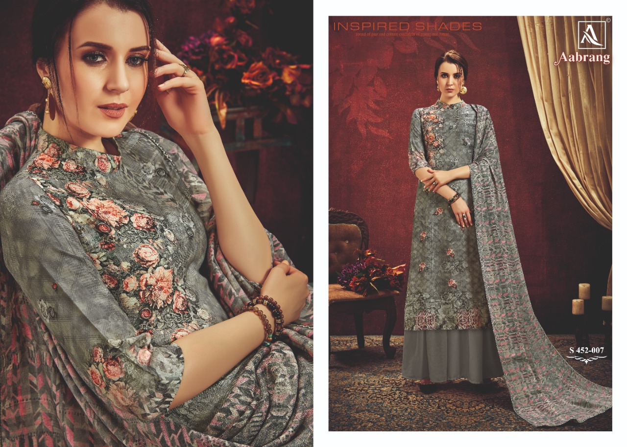 Alok Suit aabrang stunning look beautifully designed Salwar suits