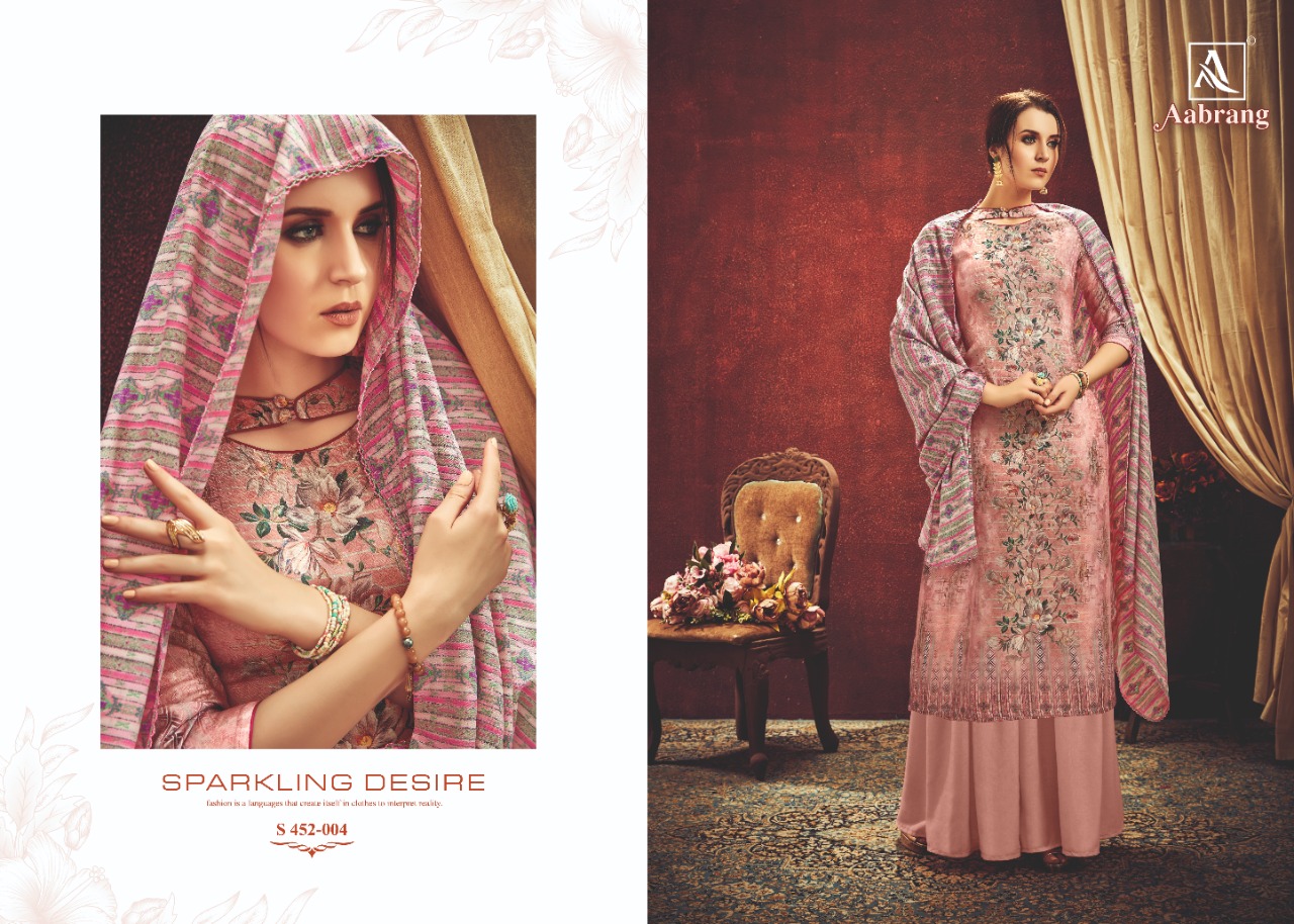 Alok Suit aabrang stunning look beautifully designed Salwar suits