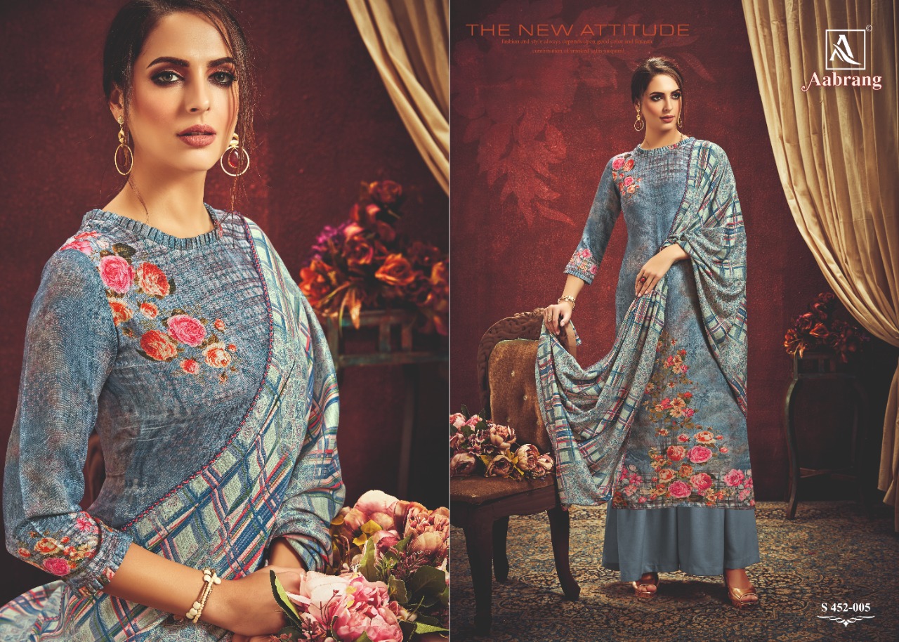 Alok Suit aabrang stunning look beautifully designed Salwar suits