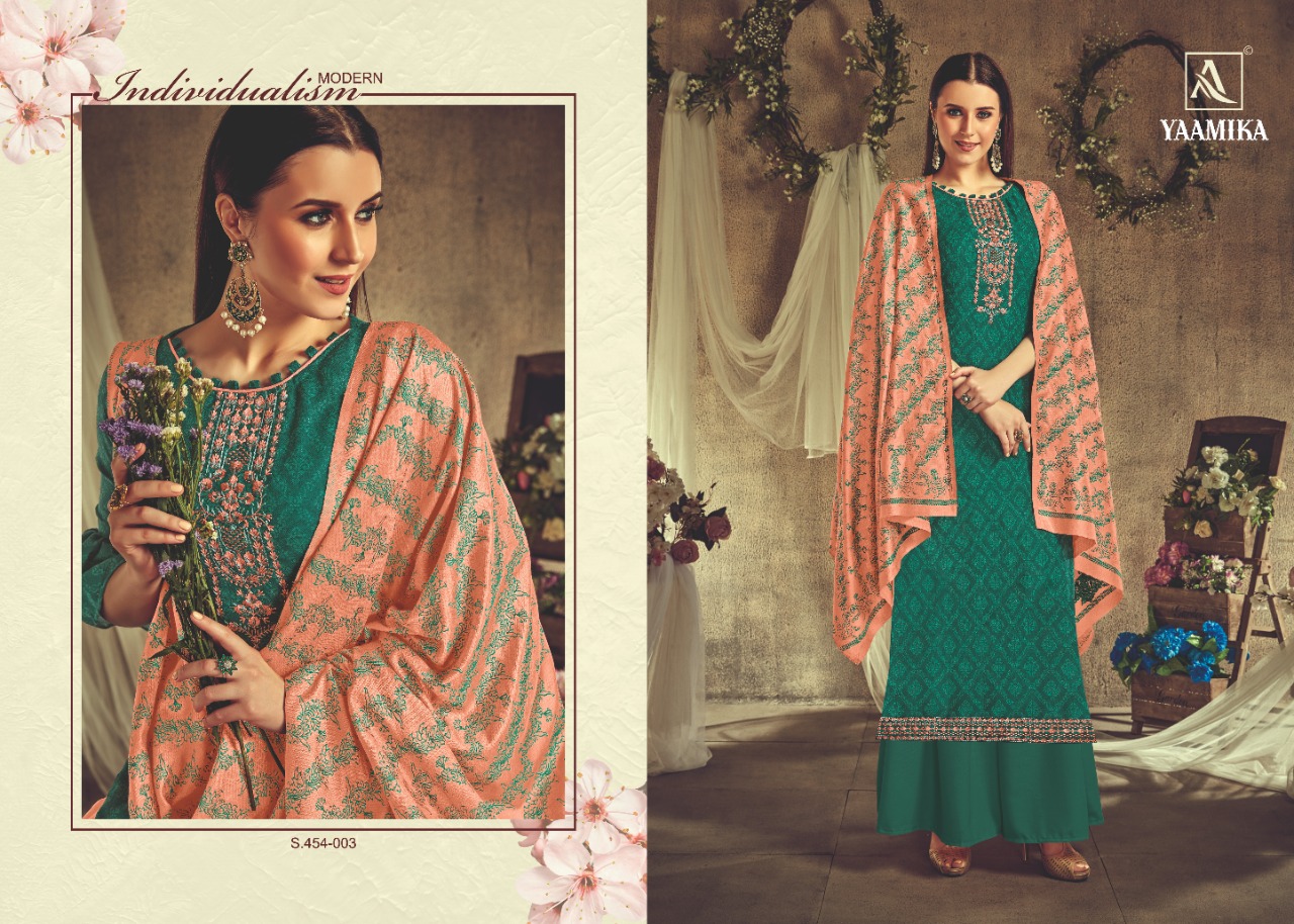 Alok Suit yaamika stylish Designed Beautifull Salwar suits