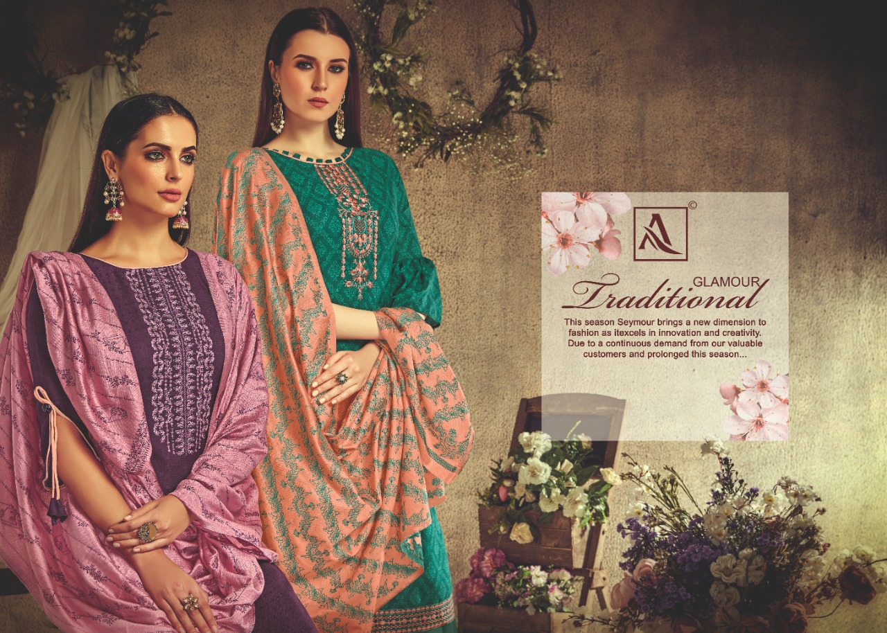 Alok Suit yaamika stylish Designed Beautifull Salwar suits