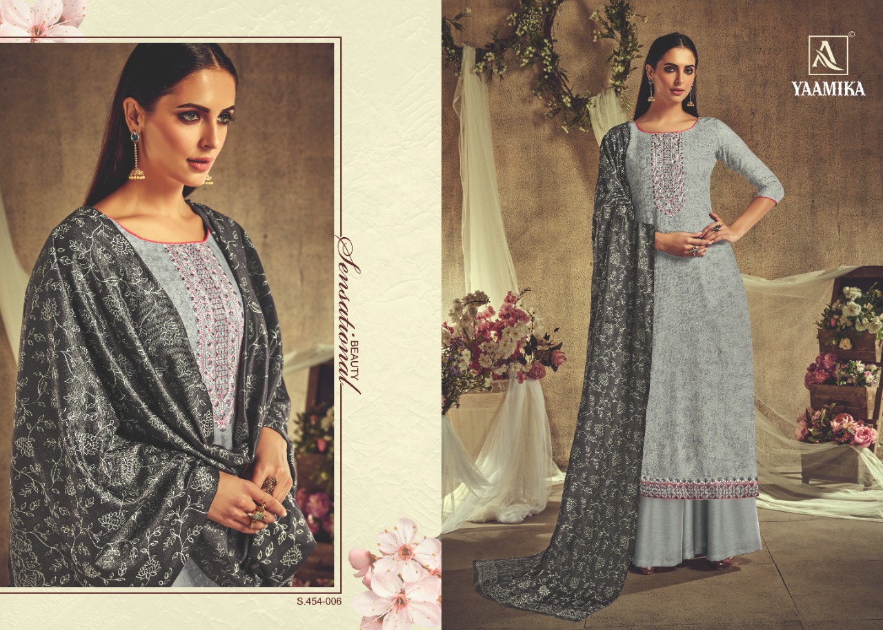 Alok Suit yaamika stylish Designed Beautifull Salwar suits