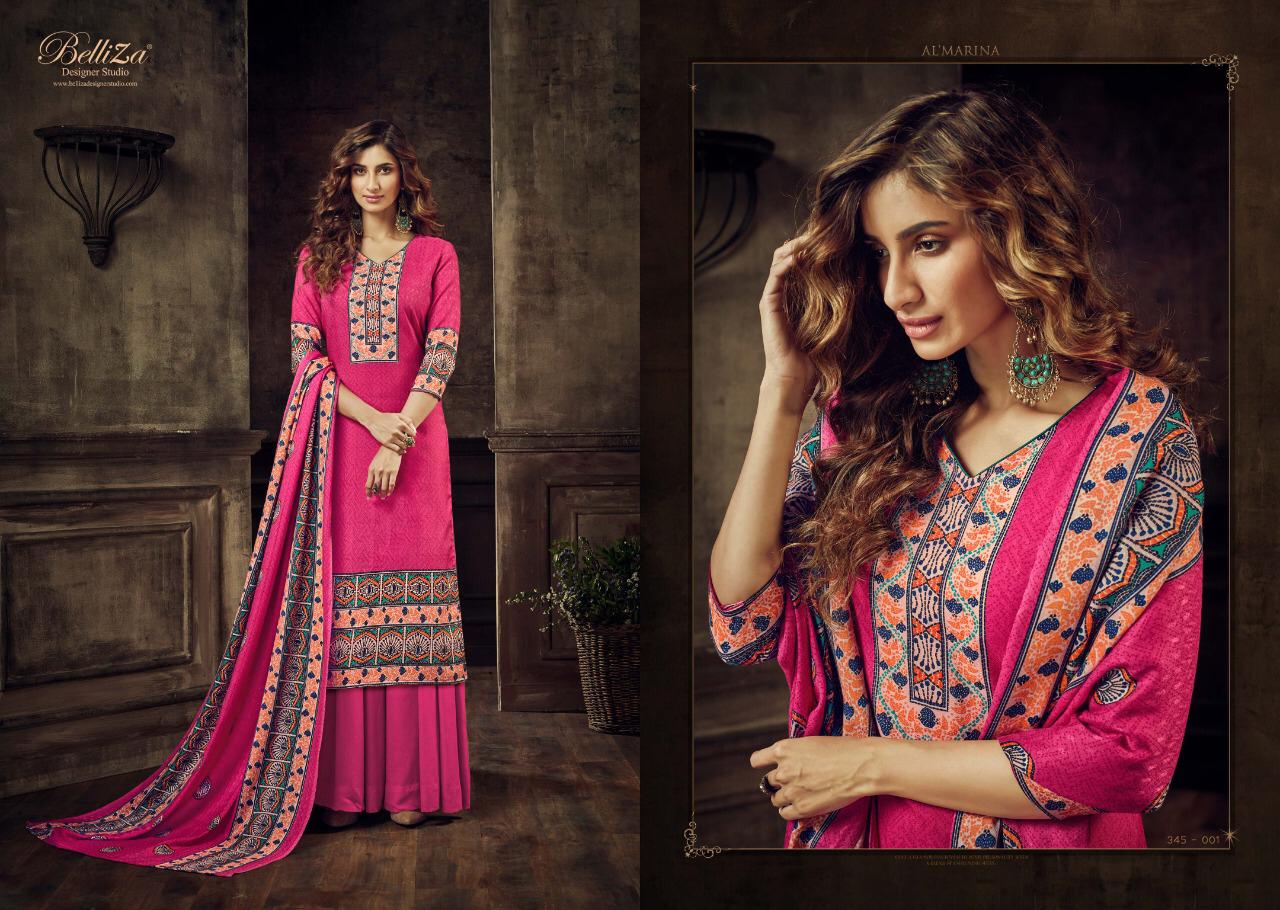 Belliza Al marina vol-2 stunning look classy catchy look pashmina Salwar suits