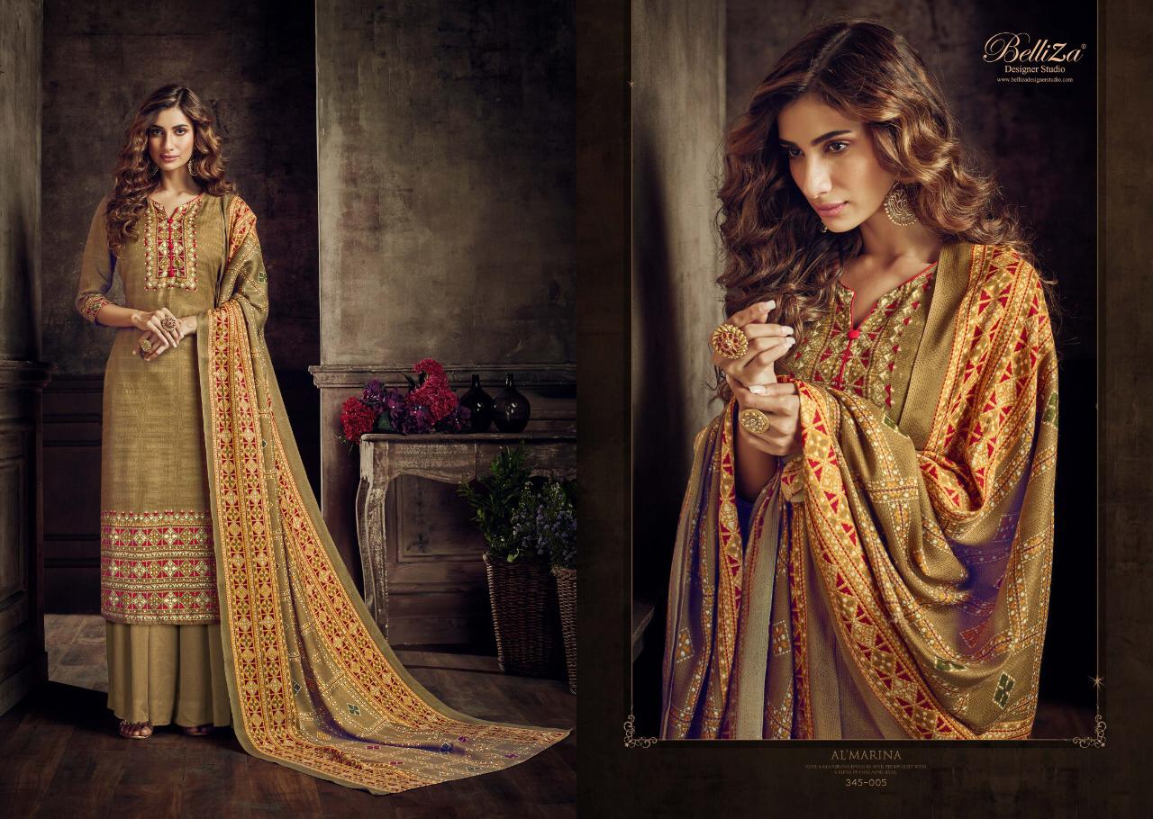 Belliza Al marina vol-2 stunning look classy catchy look pashmina Salwar suits