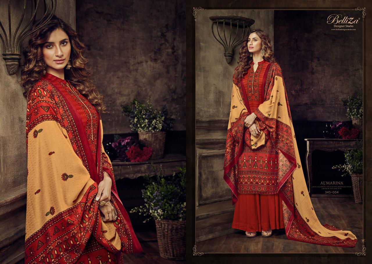 Belliza Al marina vol-2 stunning look classy catchy look pashmina Salwar suits