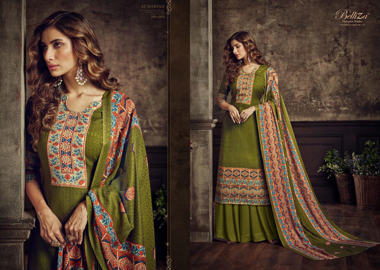 Belliza Al marina vol-2 stunning look classy catchy look pashmina Salwar suits