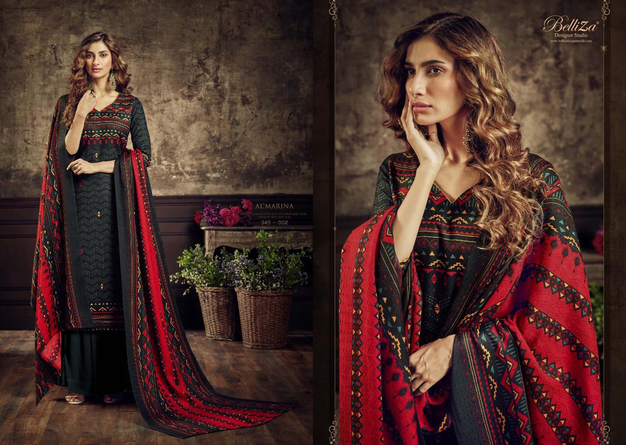 Belliza Al marina vol-2 stunning look classy catchy look pashmina Salwar suits